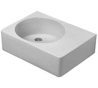 Duravit Scola - Lavabo universel avec trop-plein, 62x46 cm, blanc - lavabo sans trou, cuve à gauche 0684600000