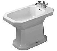 Duravit Serie 1930 Support Bidet 0267100000 avec trop-plein et trou pour robinet, blanc