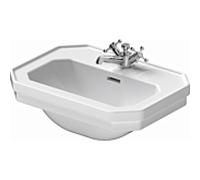 Duravit série 1930 lave-mains 07855000001 avec trop-plein et trou pour robinetterie, blanc , Wondergliss