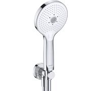 Duravit - Set pommeau de douche, barre et flexible, 3 jets, chrome/blanc UV0762001005