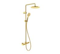 Duravit - Set de douche avec thermostat, diamètre 25 cm, 3 jets, doré TH4282008034
