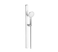 Duravit - Set pommeau de douche, barre et flexible, 3 jets, chrome/blanc UV0682004005