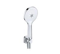 Duravit - Set pommeau de douche, barre et flexible, 3 jets, chrome/blanc UV0762001005