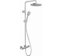 Duravit Shower Systems système de douche 1000, Minusflow, 2 consommateurs, TH4282008070, Couleur: acier inoxydable brossé