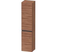 Duravit Sivida Armoire haute, poignée noire diamant mat, charnières à droite, 2 portes, 400x374x1440mm, SV1370RBD790000, Couleur: Noyer mat