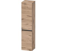 Duravit Sivida Armoire haute, poignée noire diamantée mat, charnières à gauche, 2 portes, 400x374x1440mm, SV1370LBD550000, Couleur: ChÃªne marbrÃ©