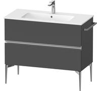 Duravit Sivida bâti-support pour lavabo, 2 tiroirs, poignée profilée chromée, 1010x477x591mm, pour ME by Starck, SV4645010490000