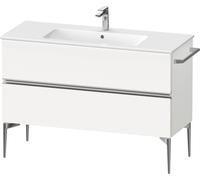 Duravit Sivida bâti-support pour lavabo, 2 tiroirs, poignée profilée chromée, 1210x477x591mm, pour ME by Starck, SV4646010180000