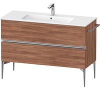 Duravit Sivida bâti-support pour lavabo, 2 tiroirs, poignée profilée chromée, 1210x477x591mm, pour ME by Starck, SV4646010790000