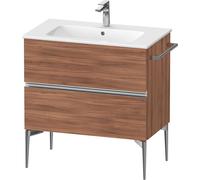 Duravit Sivida bâti-support pour lavabo, 2 tiroirs, poignée profilée chromée, 810x477x591mm, pour ME by Starck, SV4644010790000