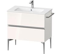 Duravit Sivida bâti-support pour lavabo, 2 tiroirs, poignée profilée chromée, 810x477x591mm, pour ME by Starck, SV4644010220000