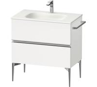 Duravit Sivida bâti-support pour lavabo, 2 tiroirs, poignée profilée chromée, 810x477x592mm, pour Sivida, SV4651010180000