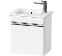 Duravit Sivida bâti-support pour lavabo, charnières à droite, poignée profilée chromée, 400x287x443mm, pour ME by Starck, SV4642R10180000, Couleur: Blanc Mat