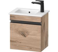 Duravit Sivida bâti-support pour lavabo, charnières à gauche, poignée encastrée noir diamant mat, 400x287x443mm, pour ME by Starck, SV4642LBD550000