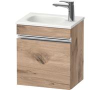 Duravit Sivida bâti-support pour lavabo, charnières à gauche, poignée profilée chromée, 400x295x440mm, pour Sivida, SV4649L10550000, Couleur: ChÃªne marbrÃ©