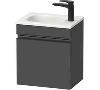 Duravit Sivida bâti-support pour lavabo, charnières à gauche, poignée profilée noir diamant mat, 400x295x440mm, pour Sivida, SV4649LBD490000