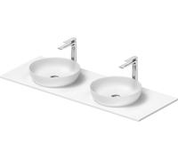 Duravit Sivida double lavabo Set rond in onsole 1350x500x123mm, 2680163200