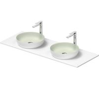 Duravit Sivida double lavabo Set rond in onsole 1350x500x123mm, 268016FG00