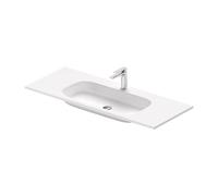 Duravit Sivida - Lavabo 122x49 cm, sans trop-plein, trou pour robinetterie, blanc 2650033200