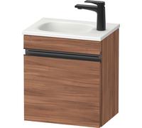 Duravit Sivida Meuble sous-lavabo, charnières à droite, poignée encastrée noir diamant mat, 400x295x440mm, pour Sivida, SV4649RBD790000, Couleur: Noyer mat