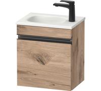 Duravit Sivida Meuble sous-lavabo, charnières à droite, poignée encastrée noir diamant mat, 400x295x440mm, pour Sivida, SV4649RBD550000