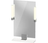 Duravit Sivida miroir, chrome, 450x36x650mm, éclairage à poser, interrupteur à détecteur, raccordement au réseau, SV7420010220000, Couleur: Blanc brillant