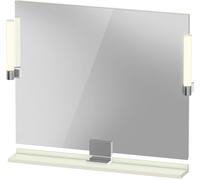 Duravit Sivida miroir, chrome, 850x36x650mm, éclairage à poser, interrupteur à détecteur, raccordement au réseau, SV7422010HH0000, Couleur: Vert pâle mat