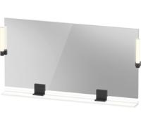 Duravit Sivida miroir, noir diamant mat, 1330x36x650mm, éclairage à poser, interrupteur à détecteur, raccordement au réseau, SV74250BD180000, Couleur: Blanc Mat