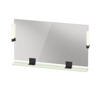 Duravit Sivida miroir, noir diamant mat, 1250x36x650mm, éclairage à poser, interrupteur à détecteur, raccordement au réseau, SV74240BDHH0000, Couleur: Vert pâle mat