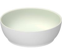 Duravit Sivida vasque à poser ronde, 300x300mm, sans trou pour robinet, sans trop-plein, 266002FG00, Couleur: Couleur intérieure vert pâle mat, couleur extérieure blanc satiné