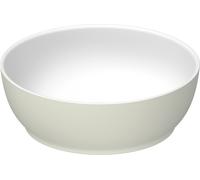 Duravit Sivida vasque à poser ronde, 300x300mm, sans trou pour robinet, sans trop-plein, 266002FH00, Couleur: Couleur intérieure blanc satiné, couleur extérieure vert pâle mat