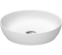 Duravit Sivida vasque à poser ronde, 400x400mm, sans trou pour robinet, sans trop-plein, 2660003200, Couleur: Couleur intérieure blanc soyeux mat, Couleur extérieure blanc soyeux mat
