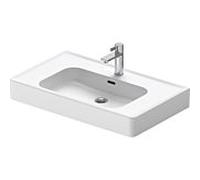 Duravit Soleil by Starck vasque à poser 2377800000 80 x 48 cm, blanc , avec trou pour robinetterie, trop-plein, rangée de trous pour robinetterie