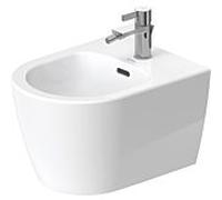 Duravit Soleil by Starck wall Bidet 2298150000 37x48cm, avec trou pour robinetterie, trop-plein, plateforme pour trou pour robinetterie, blanc