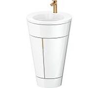 Duravit Duravit Meuble sous-lavabo c-bonded Set Starck 1 56x86,4x60,5cm, st, IB, G b ge, blanc hgl Quantité:1