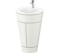 Duravit Starck 1 , set c-bonded S19513O10390000 poignée chromée, Céramique Weiß Matt , blanc nordique satiné mat, 864 x 560 x 605 mm