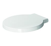Duravit Starck 1 siège WC 0065880099 blanc, avec fermeture amortie, charnières Inox