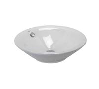 Duravit Starck 1 - Vasque sans trou avec trop-plein, diamètre 53 cm, blanc - vasque, avec WonderGliss 04085300001