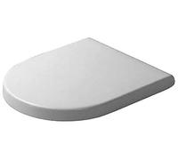 Duravit Abattant WC Starck 3 Duroplast SoftClose charnières inox blanc 0063810000