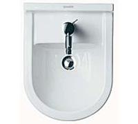 Duravit Starck 3 bidet mural 2230150000 avec trou pour robinetterie et trop-plein, blanc