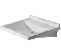 Duravit Starck 3 - Lavabo Med, 60x55 cm, sans trou pour robinetterie, blanc 0312600000