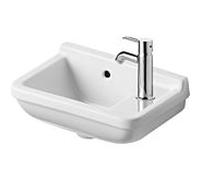 Duravit Starck 3 lave-mains 0751400000 40x26cm, trou à droite , avec trop-plein, rangée de trous pour robinet, blanc