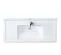 Duravit Starck 3 lavabo 105x48.5 cm rectangulaire classique-de meuble-avec plateau blanc brillant 0304100000