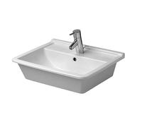Duravit Starck 3 lavabo à encastrer 0302560000 56 x 46 cm, blanc , installation par le haut