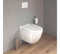 Duravit Starck 3 Pack WC suspendu 45270900A1 WC sans bride avec abattant, Blanc