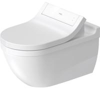 Duravit Starck 3 siège de WC suspendu pour WC douche, à fond creux, Rimless, 620x370x400mm, blanc brillant, 2522590000