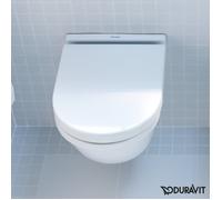 Duravit WC suspendu Starck 3 2227092000 Compact sans bride HygièneGlaze blanc