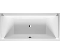 Duravit Starck Baignoires rectangulaires, à encastrer, écoulement central, 2 pentes de dos, 1900x900mm, blanc, 700340000000000