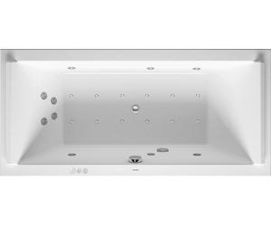 Duravit Starck Bains à remous, à encastrer, double dos inclinés, bâti-support, garniture de vidage et de trop-plein chrome, Combi-Système P, 1800x800mm, 760338000CP1000