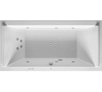 Duravit Starck Bains à remous, à encastrer, double dos inclinés, garniture de vidage et de trop-plein chrome, Combi-Système P, 1800x900mm, 760339000CP1000